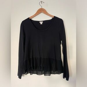 long sleeve j crew top